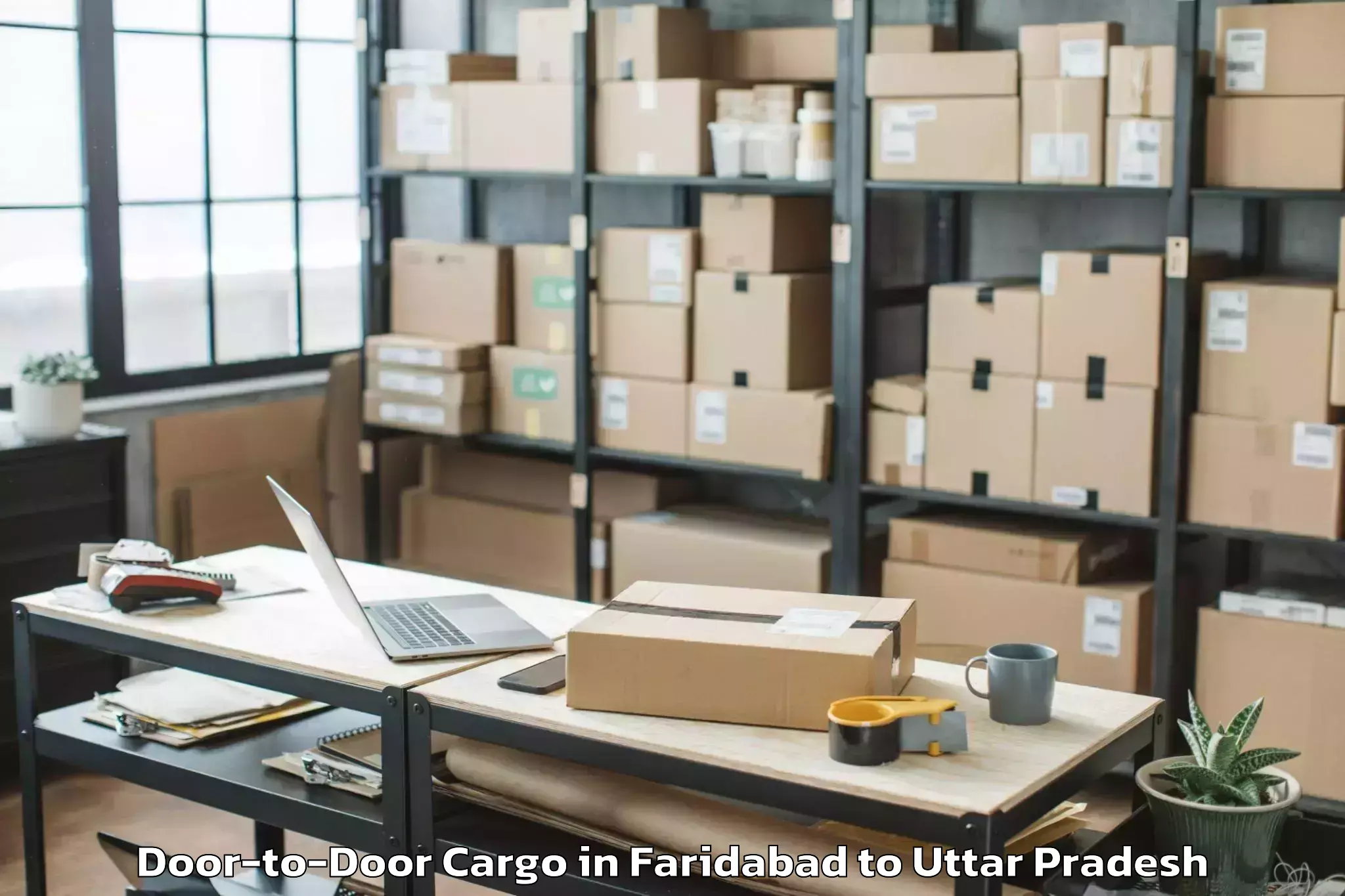 Trusted Faridabad to Samthar Door To Door Cargo